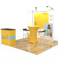 Les décors simples à petit budget tiennent la bannière pour le stand 10x10 d'exposition commerciale
