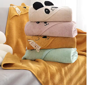 Nouvelle Offre : <span class=keywords><strong>Cape</strong></span> <span class=keywords><strong>de</strong></span> <span class=keywords><strong>Bain</strong></span> et Peignoir pour Bébé 100% Coton à Capuche, Style Animalier Ultra Doux et Très Absorbant - Product Image 4