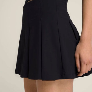 Jupe de tennis pour femme, taille haute, design respirant, unie, personnalisable, été, séchage rapide, 100% polyester, écologique - Product Image 5