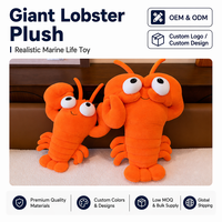 Peluche Homard Personnalisée Cadeau Promotionnel Direct Usine Développement de Projet de Mascotte Sur Mesure Commande en Gros Réponse Rapide B2B