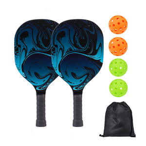 Juego de palas de Pickleball, 2 raquetas, 4 pelotas, bolsa de nailon, equipo deportivo antideslizante para exteriores - Product Image 2