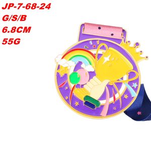 Médailles en métal électrolytique DM à bon prix Activités pour enfants/étudiants Médailles souvenirs Prix du progrès académique des enfants du campus - Product Image 2