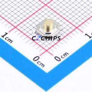 K2-1187SQ-E4SW-06 Tactile Switch SMD-4P,5.2x5.2mm Switch Single Pole Single Throw Round Button 2.5N Vertical Mount - Product Image 1