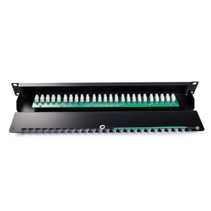 Panneau de brassage téléphonique RJ11 Cat3 25/50 ports conforme TIA/EIA, 1U 19 pouces, pour infrastructure de réseau vocal d'entreprise - Product Image 2