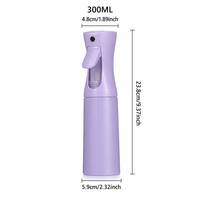 Botella de Spray Continuo Chenwu PW017 al por Mayor, con Logotipo Personalizado OEM, 200ml 300ml, Forma Cilíndrica Transparente, Pulverizador de Niebla Fina de PP/PET
