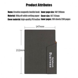 New Leather Pu Notebook Set <b>A5</b> Business <b>Notepad</b> Office Gift Customized Personalized With Custom Logo - Product Image 4