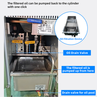 Friteuses électriques doubles professionnelles automatiques pour restaurants de poulet 14L 14L avec filtre à huile