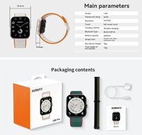 Reloj Inteligente AMOLED Grande, Nuevo Estilo 2026, Gran Venta, IP68, Asistente de Voz con IA, Monitor de Actividad Física, Carga Inalámbrica Android, Unisex