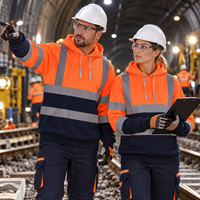 Vêtements de travail haute visibilité EN20471 Classe 3, pour aéroport, logistique, entrepôt, ingénieur, exploitation minière, veste de travail réfléchissante haute visibilité