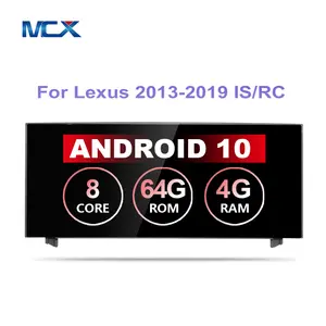 MCX เครื่องเล่นวิทยุ DVD ในรถยนต์10.25นิ้ว,เครื่องเล่นมัลติมีเดียระบบนำทาง GPS Carplay สำหรับ Lexus IS250 IS300 IS350 2013-2019 Android