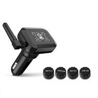 Capteur Tpms universel solaire USB voiture TPMS batterie longue durée affichage pression des pneus moniteur de température