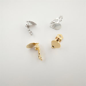 Boucles d'oreilles en laiton 14k plaqué or fabrication de bijoux à bricoler soi-même boucle d'oreille breloques avion accessoires forme de grenouille lisse femme oreille Clips Fine - Product Image 1
