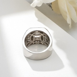 Top Demanded Moissanite Diamond <b>Ring</b> for <b>Men</b> with Contemporary Luxury Jewelry Design Available At Export Price - Product Image 4