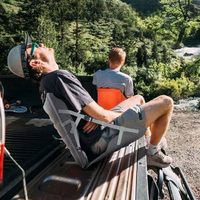 Chaise de camping portable, tapis de couchage léger, siège avec sangles réglables pour la randonnée, le trekking et les activités de plein air
