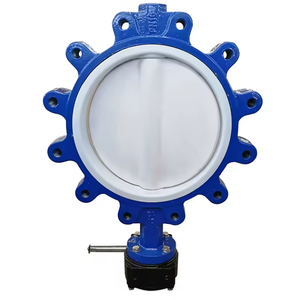 <span class=keywords><strong>DN100</strong></span> PN16 mềm con dấu xử lý Wafer loại bướm van đầy đủ PTFE lót bướm - Product Image 5