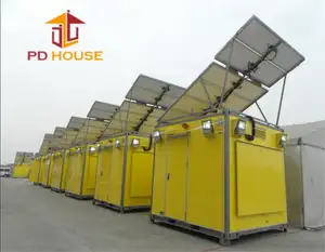 다기능 대피소 통신 엔진실 휴대용 텔레콤 룸 태양 에너지가있는 야외 대피소