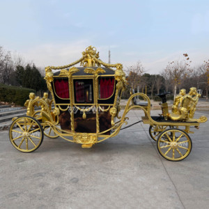 Royal Electric Tour Carriage Classic Luxury Vehicle Multi Functional For Scenic Spot Operation Wedding Rental And Theme Park Use - Product Image 6