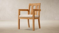 Ensemble de table à manger d'extérieur en teck, meubles en bois contemporains pour patio et jardin, coussin durable non imperméable