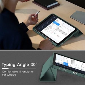 Trong kho nhà máy trifold Magnetic thông minh đứng da & TPU Bàn phím trường hợp bìa cho <span class=keywords><strong>iPad</strong></span> loạt - Product Image 2