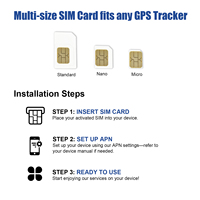 Tarjeta SIM Mini Global S Make para Servicio de Datos, Rastreador GPS GSM, Dispositivo de Rastreo Vehicular, Dashcam, Tarjeta SIM 2G/3G/4G M2M, Rastreador en Tiempo Real
