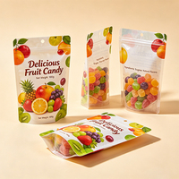 Pochette de luxe anti-UV avec fenêtre, impression hélio, qualité alimentaire, résistante à l'humidité pour bonbons et chewing-gums, 15 ans