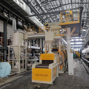 Convoyeur à bande métallique en acier au manganèse Yu Fei avec moteur PLC et boîte de vitesses pour <span class=keywords><strong>machine</strong></span> de sablage automatique - Product Image 1