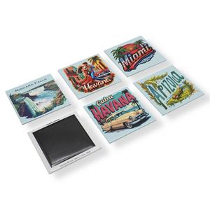 Aimants de réfrigérateur en étain personnalisés OEM, impression photo personnalisée, magnétiques pour cadeaux promotionnels - Product Image 2