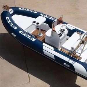 Nervure gonflable en PVC Yacht de sport à grande vitesse 1.2mm d'épaisseur conception pliante rigide pour les eaux de l'océan lac pêche matériau Hypalon stable - Product Image 1