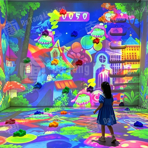 Indoor Kids Climbing Wall Interactive AR Projection System for Sports <b>Game</b> Experience Projector - Product Image 3