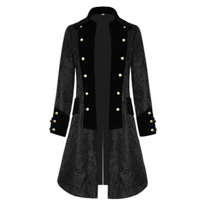 Nouvelle veste de cosplay gothique Renaissance pour hommes, costume de cosplay médiéval steampunk, veste de <span class=keywords><strong>noble</strong></span> victorien pour hommes - Product Image 2