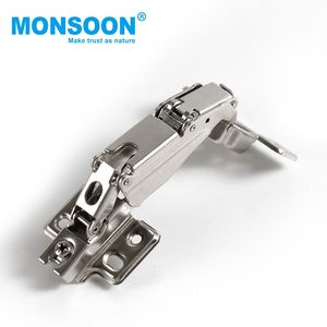 Charnière à fermeture amortie en fer, angle 165 degrés, diamètre de la coupelle 35 mm, nickelée, pour armoire de cuisine, usage extérieur et hospitalier - Product Image 3