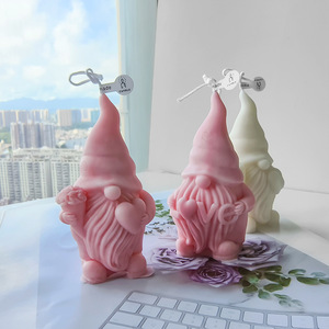 New Arrival DIY Religious Christmas Santa Claus Aromatherapy Food Grade Non-Toxic White Silicone Dishwasher Safe Candle Cake - Product Image 6