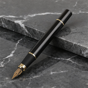 Stylo plume d'affaires en métal de haute qualité de luxe avec logo stylo de calligraphie pour hommes stylo personnalisé pour cadeaux promotionnels d'entreprise - Product Image 3