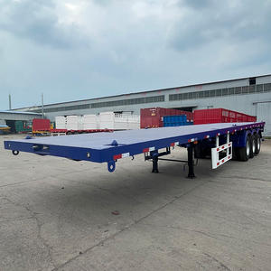 Venta Directa <span class=keywords><strong>de</strong></span> Fábrica <span class=keywords><strong>de</strong></span> un Semirremolque Plano <span class=keywords><strong>de</strong></span> <span class=keywords><strong>Tres</strong></span> <span class=keywords><strong>Ejes</strong></span> Nuevo, Personalizable en Longitud, Ancho y Altura - Product Image 6