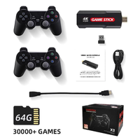 Vente en gros de consoles de jeux vidéo portables mini rétro X2 30000 jeux, double manette sans fil 2.4G, TV HD 3D 4K, stick de jeu