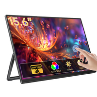 Écran portable Eimio 780g en alliage léger 15,6 pouces, écran secondaire tactile, fonction Plug and Play, extension d'écran pour ordinateur portable, IPS Type-C OEM