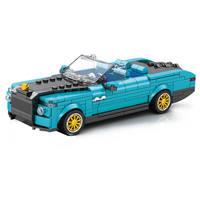 Vente en gros de blocs de construction Reobrix, modèle de super voiture de course, blocs de construction DIY, célèbre voiture de sport, jouets de construction en briques