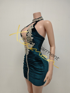 Ocstrade Listo para Enviar - Contacta Antes de Ordenar Vestido de Fiesta para Mujer, Vestido Transparente <span class=keywords><strong>con</strong></span> Pedrería, Vestido Brillante para Mujer, Vestidos para Fiesta de Cumpleaños - Product Image 4