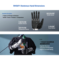 Main robotique anthropomorphe à 5 doigts, cadre intégré tout en métal, multi-capteurs, pour l'automatisation robotique