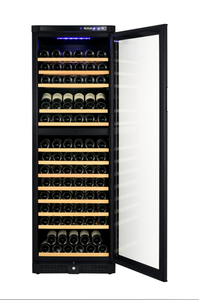 Réfrigérateur à <span class=keywords><strong>vin</strong></span> électrique grand format ODM pour usage domestique avec porte vitrée automatique, réfrigérant R600A intégré - Product Image 2