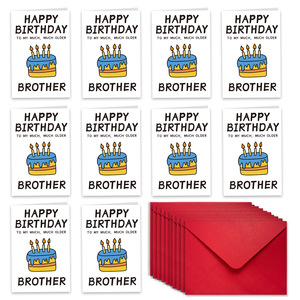 Cartes d'anniversaire amusantes en gros avec enveloppes, cartes de vœux humoristiques personnalisables pour amis, famille, cadeaux de fête d'anniversaire - Product Image 5