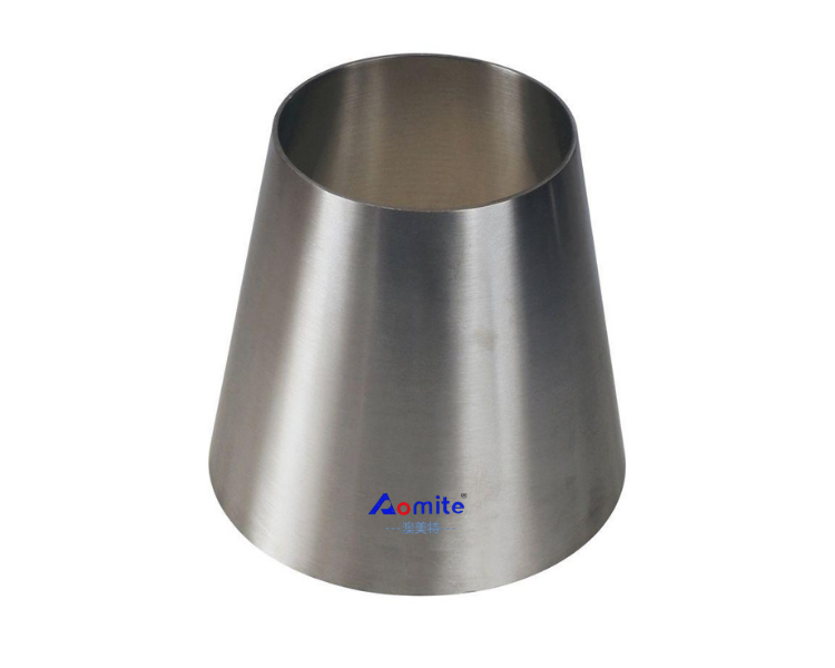 AOMITE stainless steel 304 or 316L pipe fittings mirror polished Concentric pipe sanitary SMS ISO DIN reducer