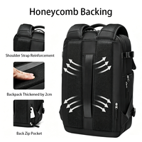 Mochila Expandible para Portátil, Impermeable, Antirrobo, Gran Capacidad, Compatible con Computadoras de 16 Pulgadas, para Oficina y Negocios, Se Acepta Logotipo Personalizado