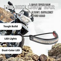 Barre lumineuse LED pour amortisseur de moto, indicateur de frein, streamer bicolore, nouveau, rénovation/mise à niveau