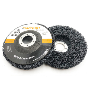 Bande abrasive et <span class=keywords><strong>disque</strong></span> de <span class=keywords><strong>nettoyage</strong></span> 115 mm 4,5 pouces noir, dureté moyenne, pour le meulage de surface, l'élimination de la peinture et le <span class=keywords><strong>nettoyage</strong></span> des soudures - Product Image 1