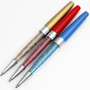 Elegante Bolígrafo de Metal con Decoración de Cristal Estilo Antiguo, Ancho de Escritura de 1.0 mm, Personalización con Logotipo - Product Image 1