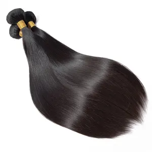 32 34 36 38 40 Inch Raw Indian Straight Hair Weave Peruvian 100% Human Hair Weft Super Long Mink Brazilian Human Hair Bundle
