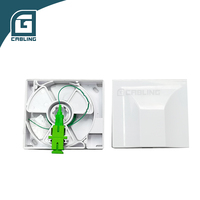Caja de terminal óptico FTTH de 1 núcleo ATB, caja de rozeta de 1 puerto, montaje en pared 86 con adaptador SC/APC, accesorios de fibra óptica