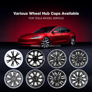 <span class=keywords><strong>Tapacubos</strong></span> de cubierta de centro de rueda de coche negro brillante de la mejor calidad YQ para Tesla Model 3 Model Y cubierta decorativa Fácil instalación - Product Image 5