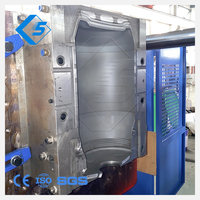 Multicouche 55 gallons barils grand volume 160L 200 litre litre 220L 250L bleu en plastique fût soufflage machine de moulage prix